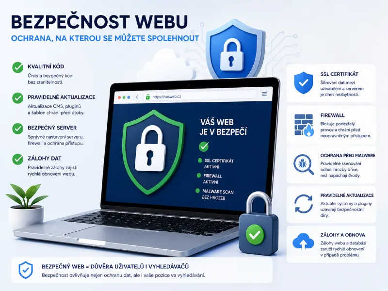 Bezpečnost firemního webu a ochrana webových stránek