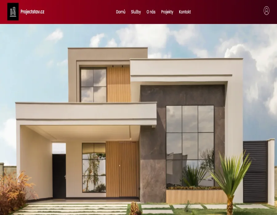 Moderní firemní web – Projectstav.cz